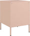 vidaXL - Nachtkastjes - 2 - st - 36x39x50,5 - cm - staal - roze