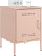 vidaXL - Nachtkastjes - 2 - st - 36x39x50,5 - cm - staal - roze