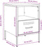 vidaXL - Nachtkastjes - 2 - st - 36x39x50,5 - cm - staal - wit