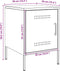 vidaXL - Nachtkastjes - 2 - st - 36x39x50,5 - cm - staal - wit