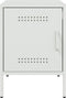 vidaXL - Nachtkastjes - 2 - st - 36x39x50,5 - cm - staal - wit