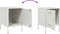 vidaXL - Nachtkastjes - 2 - st - 36x39x50,5 - cm - staal - wit