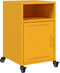 vidaXL - Nachtkastjes - 2 - st - 36x39x59 - cm - staal - mosterdgeel