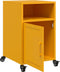 vidaXL - Nachtkastjes - 2 - st - 36x39x59 - cm - staal - mosterdgeel