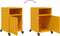 vidaXL - Nachtkastjes - 2 - st - 36x39x59 - cm - staal - mosterdgeel