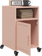 vidaXL - Nachtkastjes - 2 - st - 36x39x59 - cm - staal - roze
