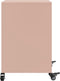 vidaXL - Nachtkastjes - 2 - st - 36x39x59 - cm - staal - roze
