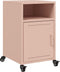 vidaXL - Nachtkastjes - 2 - st - 36x39x59 - cm - staal - roze