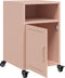 vidaXL - Nachtkastjes - 2 - st - 36x39x59 - cm - staal - roze