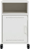 vidaXL - Nachtkastjes - 2 - st - 36x39x59 - cm - staal - wit