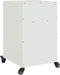 vidaXL - Nachtkastjes - 2 - st - 36x39x59 - cm - staal - wit