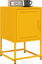 vidaXL - Nachtkastjes - 2 - st - 36x39x60,5 - cm - staal - mosterdgeel