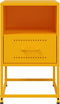 vidaXL - Nachtkastjes - 2 - st - 36x39x60,5 - cm - staal - mosterdgeel