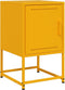 vidaXL - Nachtkastjes - 2 - st - 36x39x60,5 - cm - staal - mosterdgeel