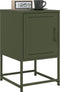 vidaXL - Nachtkastjes - 2 - st - 36x39x60,5 - cm - staal - olijfgroen