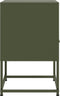 vidaXL - Nachtkastjes - 2 - st - 36x39x60,5 - cm - staal - olijfgroen