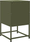 vidaXL - Nachtkastjes - 2 - st - 36x39x60,5 - cm - staal - olijfgroen