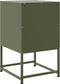vidaXL - Nachtkastjes - 2 - st - 36x39x60,5 - cm - staal - olijfgroen