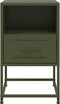 vidaXL - Nachtkastjes - 2 - st - 36x39x60,5 - cm - staal - olijfgroen