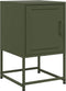 vidaXL - Nachtkastjes - 2 - st - 36x39x60,5 - cm - staal - olijfgroen