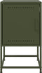 vidaXL - Nachtkastjes - 2 - st - 36x39x60,5 - cm - staal - olijfgroen