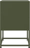 vidaXL - Nachtkastjes - 2 - st - 36x39x60,5 - cm - staal - olijfgroen