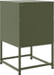 vidaXL - Nachtkastjes - 2 - st - 36x39x60,5 - cm - staal - olijfgroen