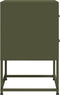 vidaXL - Nachtkastjes - 2 - st - 36x39x60,5 - cm - staal - olijfgroen