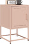 vidaXL - Nachtkastjes - 2 - st - 36x39x60,5 - cm - staal - roze