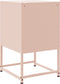 vidaXL - Nachtkastjes - 2 - st - 36x39x60,5 - cm - staal - roze