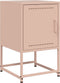 vidaXL - Nachtkastjes - 2 - st - 36x39x60,5 - cm - staal - roze