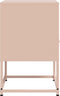 vidaXL - Nachtkastjes - 2 - st - 36x39x60,5 - cm - staal - roze
