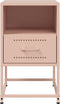 vidaXL - Nachtkastjes - 2 - st - 36x39x60,5 - cm - staal - roze