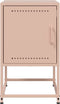 vidaXL - Nachtkastjes - 2 - st - 36x39x60,5 - cm - staal - roze