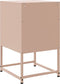 vidaXL - Nachtkastjes - 2 - st - 36x39x60,5 - cm - staal - roze