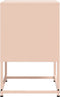 vidaXL - Nachtkastjes - 2 - st - 36x39x60,5 - cm - staal - roze