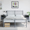 vidaXL - Nachtkastjes - 2 - st - 36x39x60,5 - cm - staal - antracietkleurig