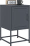 vidaXL - Nachtkastjes - 2 - st - 36x39x60,5 - cm - staal - antracietkleurig