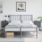 vidaXL - Nachtkastjes - 2 - st - 36x39x60,5 - cm - staal - antracietkleurig