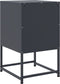 vidaXL - Nachtkastjes - 2 - st - 36x39x60,5 - cm - staal - antracietkleurig