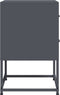 vidaXL - Nachtkastjes - 2 - st - 36x39x60,5 - cm - staal - antracietkleurig
