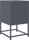 vidaXL - Nachtkastjes - 2 - st - 36x39x60,5 - cm - staal - antracietkleurig