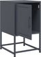 vidaXL - Nachtkastjes - 2 - st - 36x39x60,5 - cm - staal - antracietkleurig