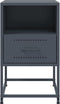 vidaXL - Nachtkastjes - 2 - st - 36x39x60,5 - cm - staal - antracietkleurig