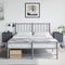 vidaXL - Nachtkastjes - 2 - st - 36x39x60,5 - cm - staal - antracietkleurig