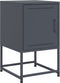 vidaXL - Nachtkastjes - 2 - st - 36x39x60,5 - cm - staal - antracietkleurig