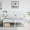vidaXL - Nachtkastjes - 2 - st - 36x39x60,5 - cm - staal - wit