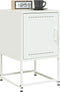 vidaXL - Nachtkastjes - 2 - st - 36x39x60,5 - cm - staal - wit