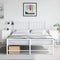 vidaXL - Nachtkastjes - 2 - st - 36x39x60,5 - cm - staal - wit