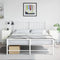 vidaXL - Nachtkastjes - 2 - st - 36x39x60,5 - cm - staal - wit